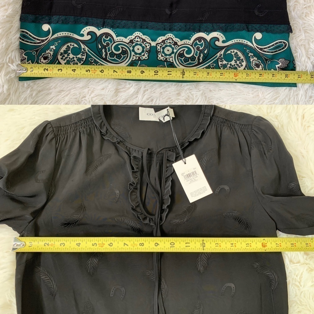 Coach 1941 Feather Jacquard Print Dress, over size, loose fit, size 0 - Picture 7 of 16